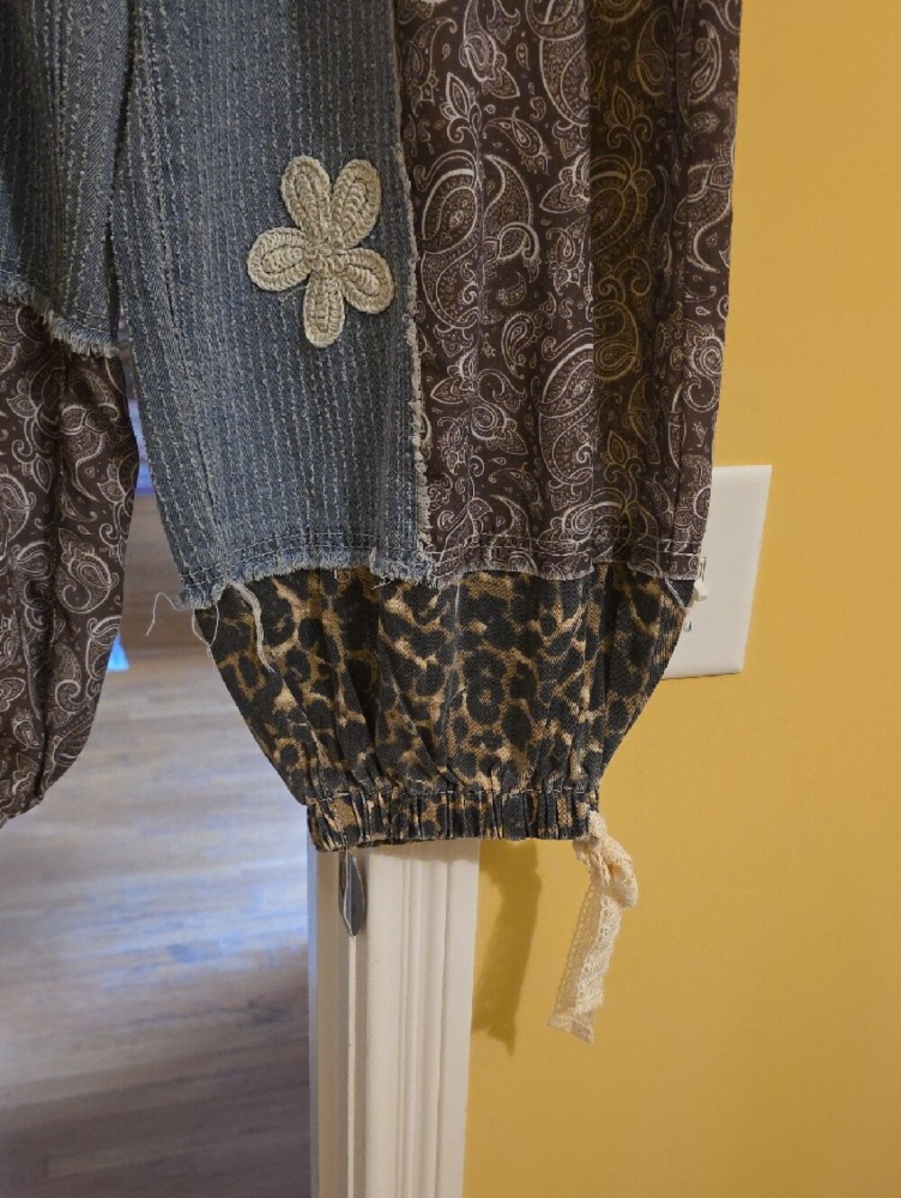 NWT POL Patchwork Pants/Joggers - Picture 3 of 4